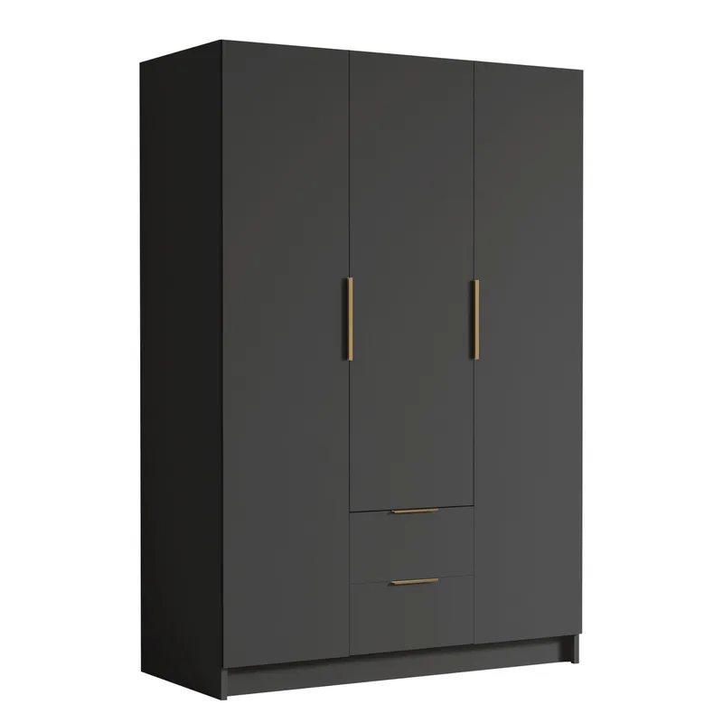 Varros Garderob 150x216 cm - Svart - Förvaring - Garderober & garderobssystem