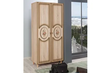 Vellavie Garderob Rosor - Mörkbrun - Förvaring - Garderober & garderobssystem