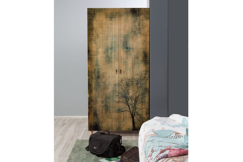 Vellavie Garderob Trädsilhuett - Grön/Brun - Förvaring - Garderober & garderobssystem