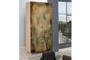 Vellavie Garderob Trädsilhuett - Grön/Brun - Förvaring - Garderober & garderobssystem