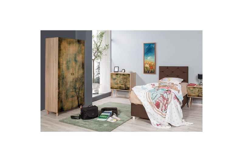 Vellavie Garderob Trädsilhuett - Grön/Brun - Förvaring - Garderober & garderobssystem