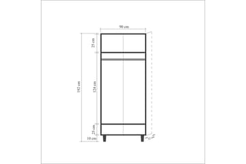 Vellavie Garderob Panel - Brun - Förvaring - Garderober & garderobssystem