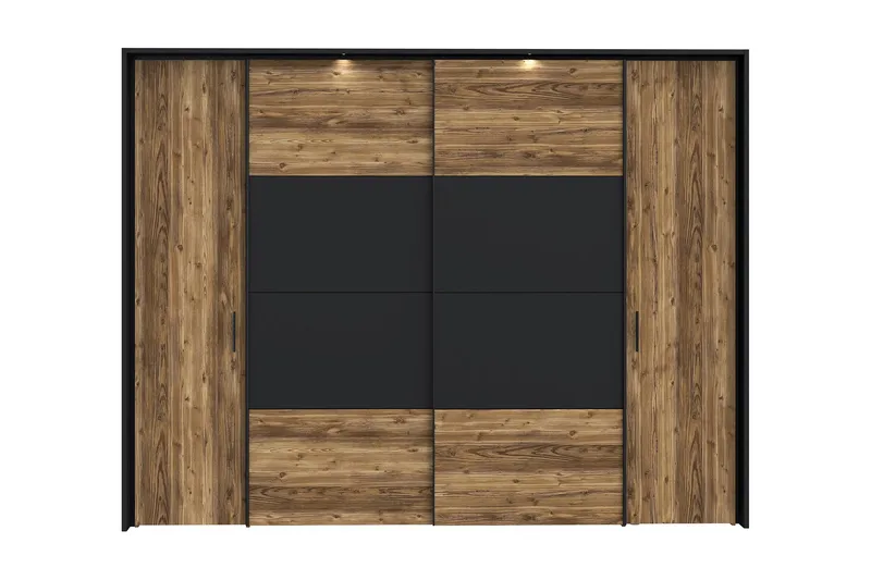 Vergina Garderob 62x280 cm - Brun/Svart - Förvaring - Garderober & garderobssystem