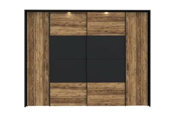 Vergina Garderob 62x280 cm - Brun/Svart - Förvaring - Garderober & garderobssystem