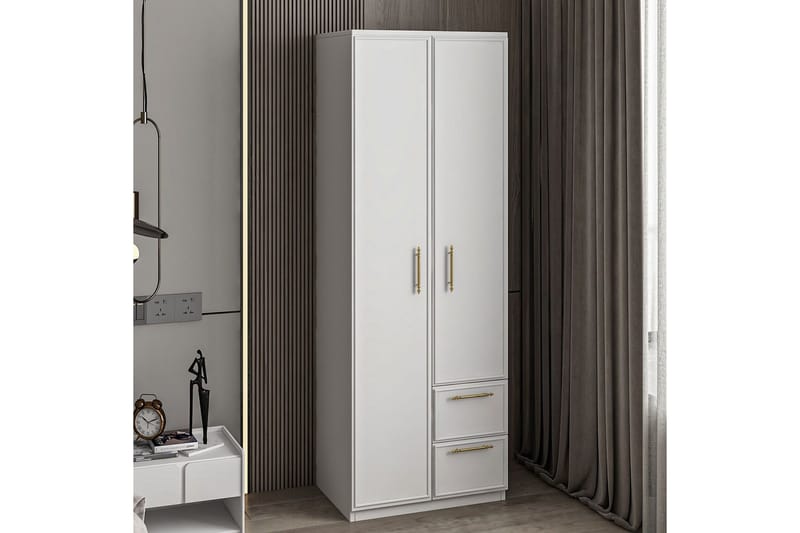 Vespera Garderob 60x171,8 cm - Vit - Förvaring - Garderober & garderobssystem