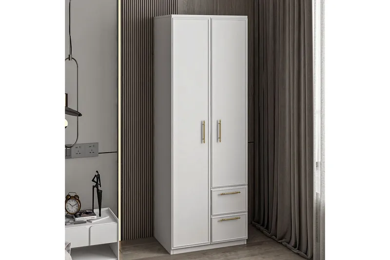 Vespera Garderob 60x171,8 cm - Vit - Förvaring - Garderober & garderobssystem