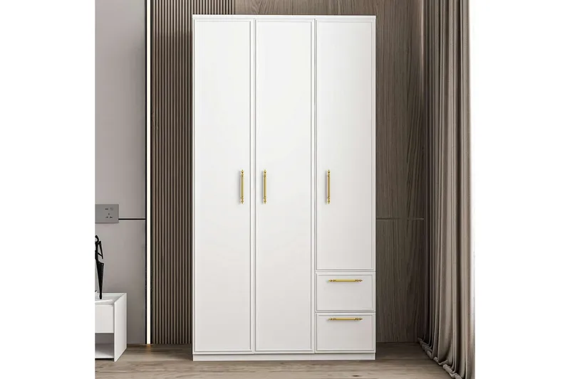 Vespera Garderob 90x171,8 cm - Vit - Förvaring - Garderober & garderobssystem