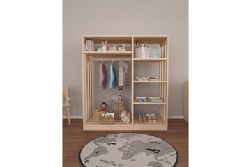 Vintor Garderob 90x100 cm - Natur - Förvaring - Garderober & garderobssystem
