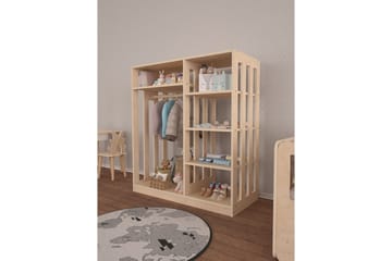 Vintor Garderob 90x100 cm - Natur - Förvaring - Garderober & garderobssystem