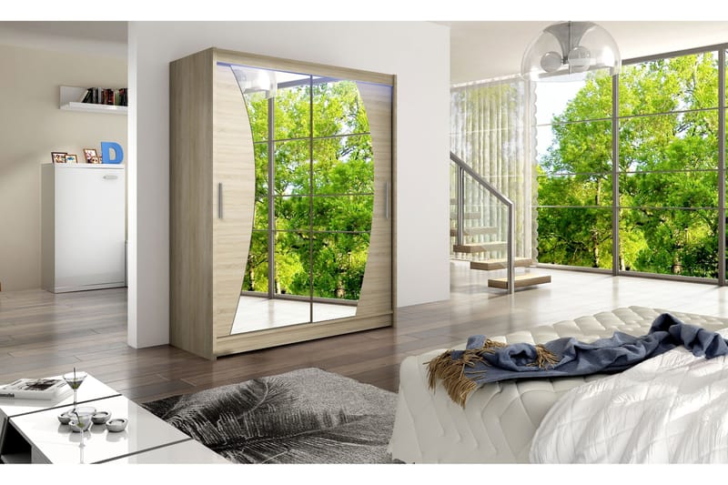 Westa Garderob 150x58x200 cm - Beige - Förvaring - Garderober & garderobssystem