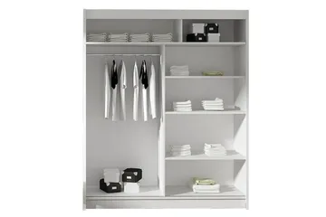 Westa Garderob 150x58x200 cm - Beige - Förvaring - Garderober & garderobssystem