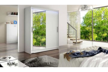 Westa Garderob 150x58x200 cm - Vit - Förvaring - Garderober & garderobssystem