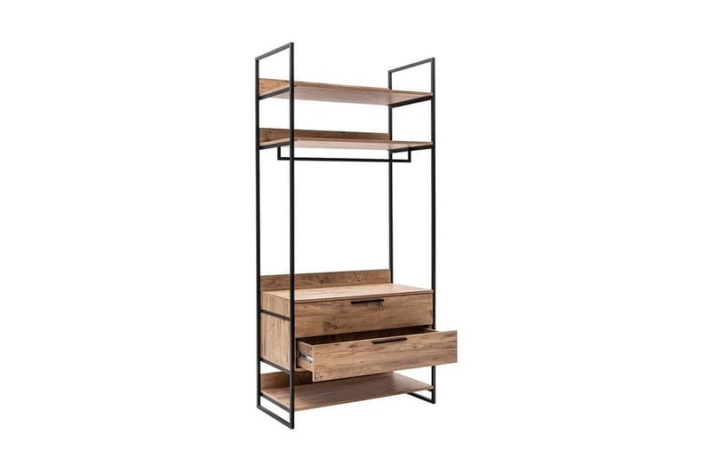 Witonia Garderob 104x52 cm - Natur - Förvaring - Garderober & garderobssystem