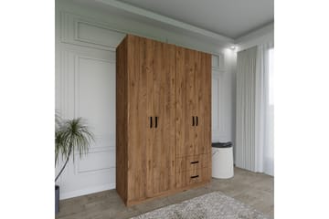 Yaman Garderob 120x180 cm - Brun - Förvaring - Garderober & garderobssystem
