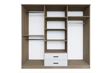 Yaman Garderob 180x190 cm - Ljusbrun - Förvaring - Garderober & garderobssystem