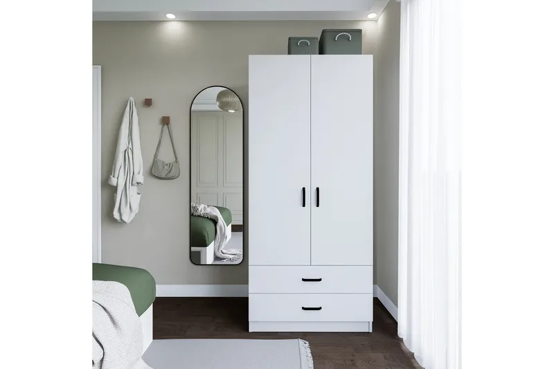 Yaman Garderob 80x182 cm, Mattvit