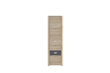 Yazmene Garderob 59 cm i Mörkt Trä - Beige - Förvaring - Garderober & garderobssystem