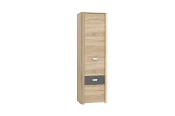 Yazmene Garderob 59 cm i Mörkt Trä - Beige - Förvaring - Garderober & garderobssystem