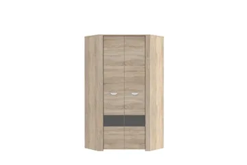 Yazmene Garderob 95x81 cm - Brun - Förvaring - Garderober & garderobssystem
