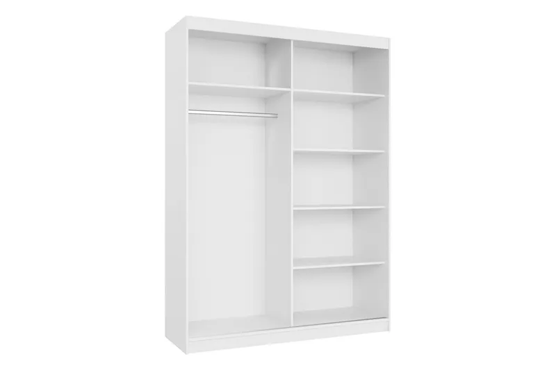 Gudelia Garderob med Spegel 151x216 cm - Beige - Förvaring - Garderober & garderobssystem