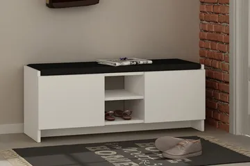 Homitis Skohylla med Förvaring - Vit - Förvaring - Hallförvaring