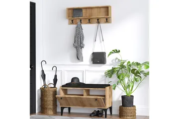 Mamerto Skoskåp 80x36 cm - Natur - Förvaring - Hallförvaring