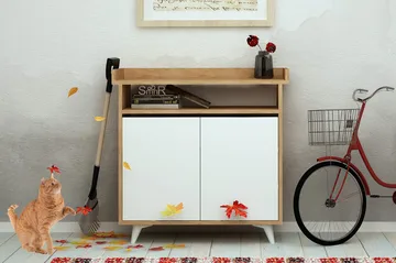 Mod Design Förvaringsskåp - Trä/Vit - Förvaring - Hallförvaring