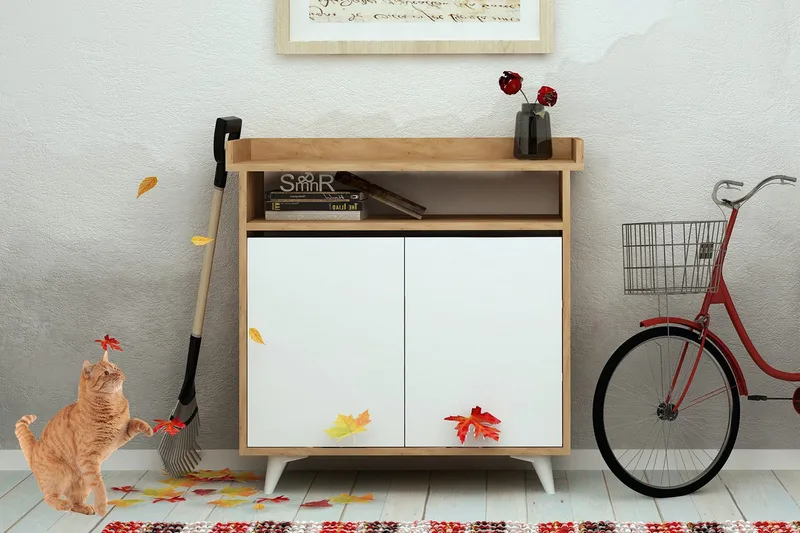 Mod Design Förvaringsskåp - Trä/Vit - Förvaring - Hallförvaring