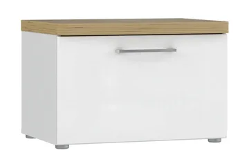 Nessebar Skoskåp 43x60 cm - Vit/Brun - Förvaring - Hallförvaring