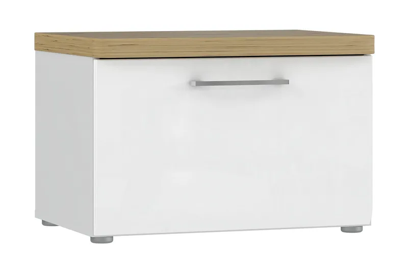 Nessebar Skoskåp 43x60 cm, Vit/Brun