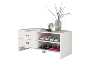 Redrocks Skobänk 45x100 cm - Vit - Förvaring - Hallförvaring