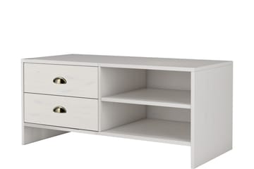 Skobänk Fossil 45x100 cm - Vit - Förvaring - Hallförvaring