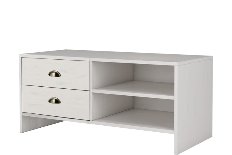 Skobänk Fossil 45x100 cm - Vit - Förvaring - Hallförvaring