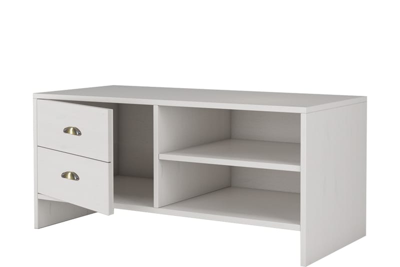 Skobänk Fossil 45x100 cm - Vit - Förvaring - Hallförvaring