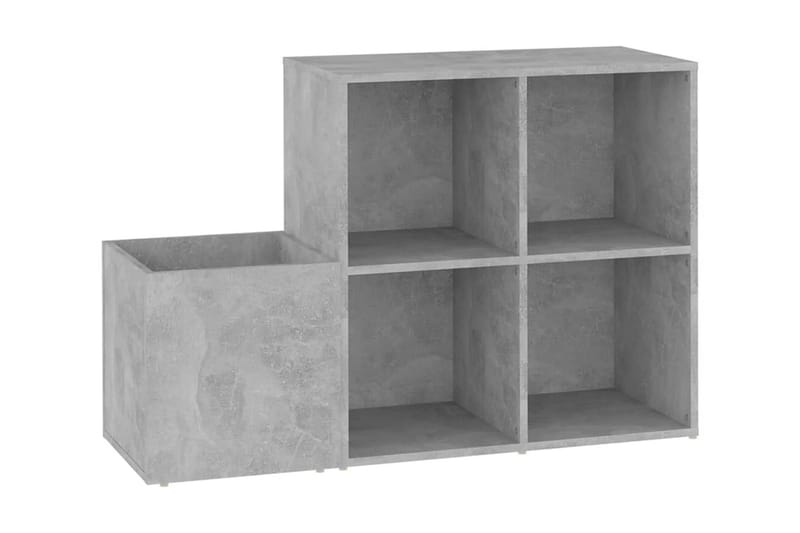 Skoskåp betonggrå 105x35,5x70 cm spånskiva - Betonggrå - Hallförvaring - Skohylla & skoställ