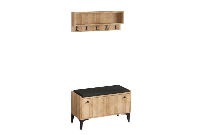 Skoskåp Lenaria 80x36 cm - Natur - Förvaring - Hallförvaring