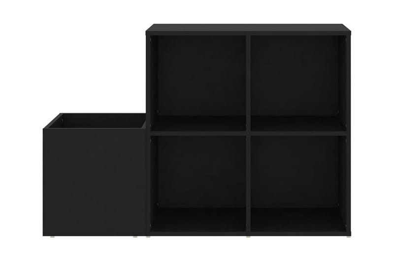 Skoskåp svart 105x35,5x70 cm spånskiva - Svart - Hallförvaring - Skohylla & skoställ