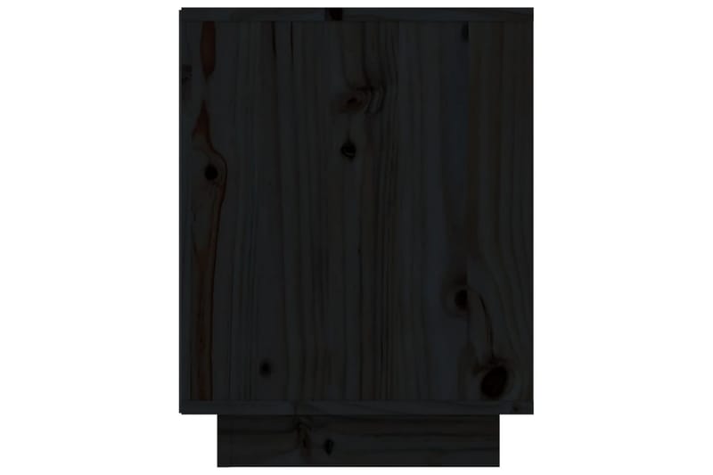 Skoskåp svart 60x34x45 cm massiv furu - Svart - Hallförvaring - Skohylla & skoställ