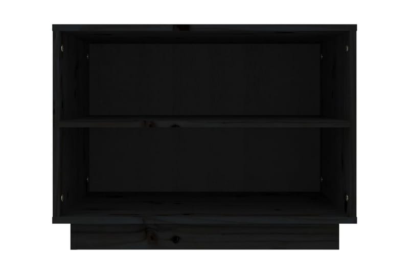 Skoskåp svart 60x34x45 cm massiv furu - Svart - Hallförvaring - Skohylla & skoställ