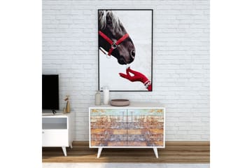 Skoskåp Tasarima 50x100 cm - Flerfärgad/Vit - Förvaring - Hallförvaring