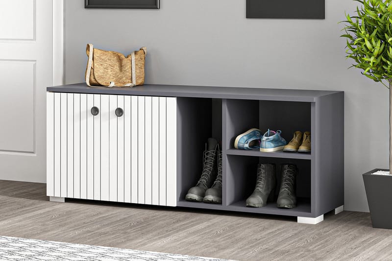 Skoskåp Violaceae 120x51,6 cm - Antracit - Förvaring - Hallförvaring