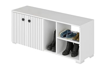 Skoskåp Violaceae 120x51,6 cm - Vit - Förvaring - Hallförvaring