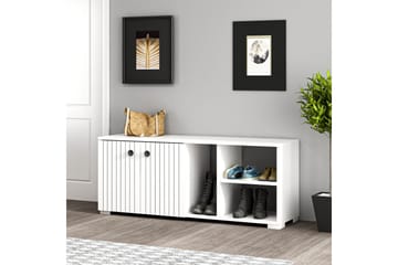 Skoskåp Violaceae 120x51,6 cm - Vit - Förvaring - Hallförvaring