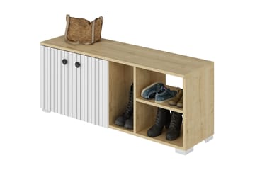 Skoskåp Violaceae 120x51,6 cm - Vit - Förvaring - Hallförvaring