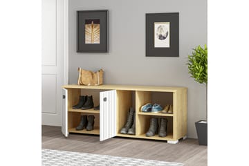 Skoskåp Violaceae 120x51,6 cm - Vit - Förvaring - Hallförvaring