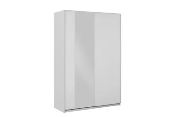 Haruna Garderob med Spegel 150x235 cm - Vit - Förvaring - Garderober & garderobssystem