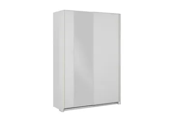 Haruna Garderob med Spegel 150x235 cm - Vit - Förvaring - Garderober & garderobssystem