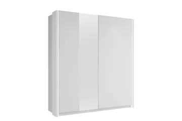 Haruna Garderob med Spegel 200x235 cm - Vit - Förvaring - Garderober & garderobssystem