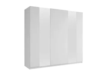 Haruna Garderob med Spegel 250x235 cm - Vit - Förvaring - Garderober & garderobssystem