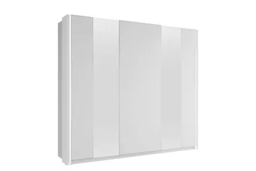 Haruna Garderob med Spegel 250x235 cm - Vit - Förvaring - Garderober & garderobssystem